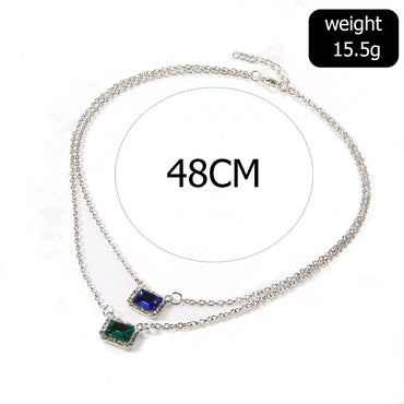 New Chain Set Fashion Popular Rhinestone Chain Multi-layer Necklace Accessories Wholesale