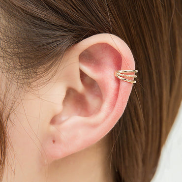 New Fashion Geometry Single Earless Ear Bone Clip Retro  Ear Clip Earrings   Nihaojewelry Wholesale