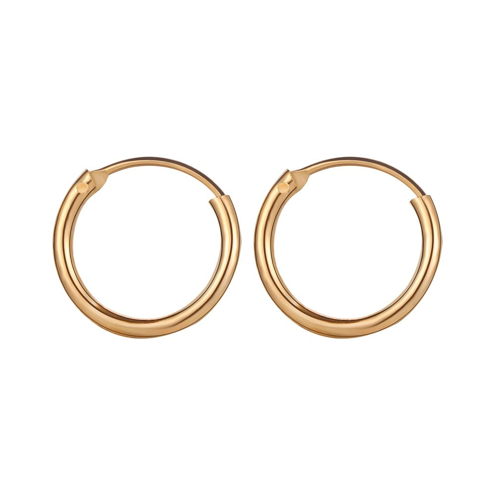 Simple Style Geometric Plating Copper No Inlaid Earrings