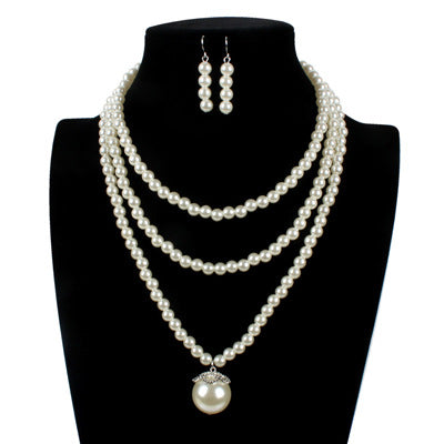 Fashion Beads  Necklacegeometric (creamy-white)  Nhct0259-creamy-white