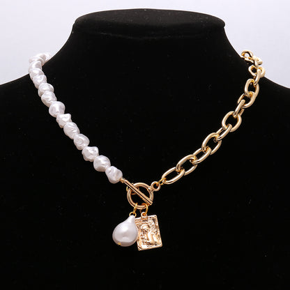 Nihaojewelry Fashion Bohemian Style Pearl Rice Beads Hand-woven Necklaces Wholesale Jewelry