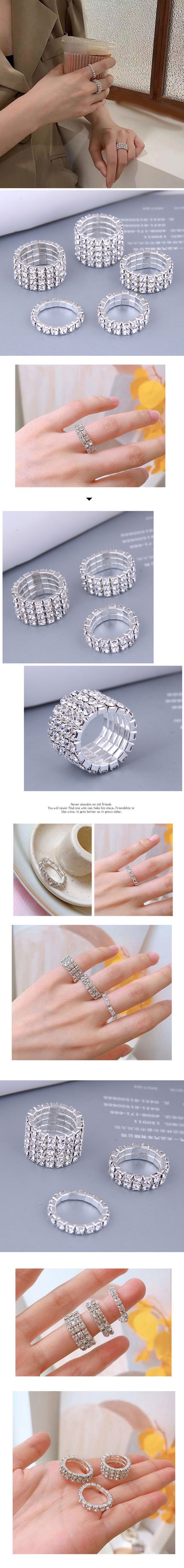 Korean Fashion Elastic Diamond Ring