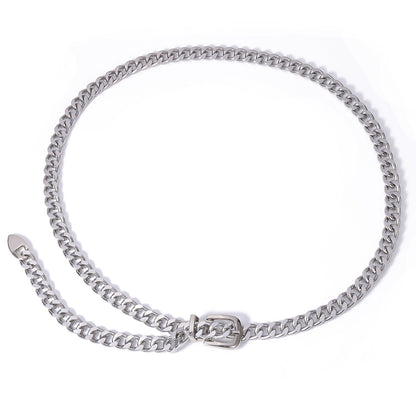 Fashion Jewelry Creative Chain Belt Waist Chain Simple Metal Belt Wholesale Nihaojewelry