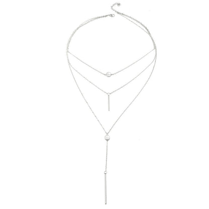 Retro Geometric Alloy Wholesale Pendant Necklace