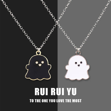 Funny Grimace Alloy Plating Halloween Unisex Pendant Necklace