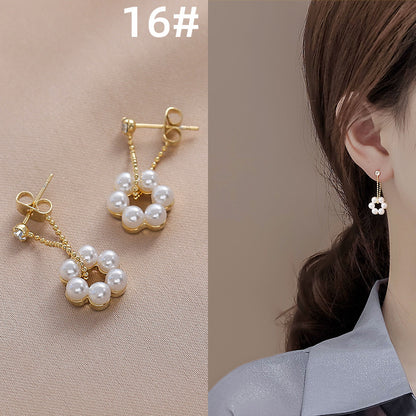 Fashion Geometric Pearl Earrings 1 Pair
