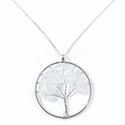 Simple Style Flower Crystal Hollow Out Pendant Necklace 1 Piece