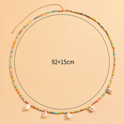 Wholesale Jewelry 1 Piece Casual Cross Moon Shell Plastic Waist Chain