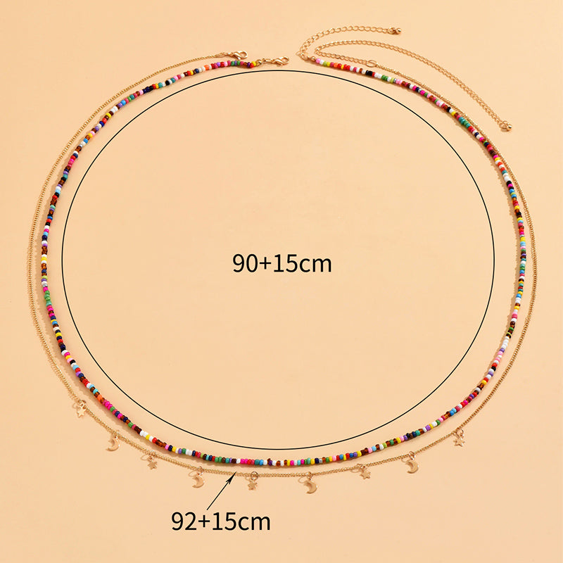 Wholesale Jewelry 1 Piece Casual Cross Moon Shell Plastic Waist Chain