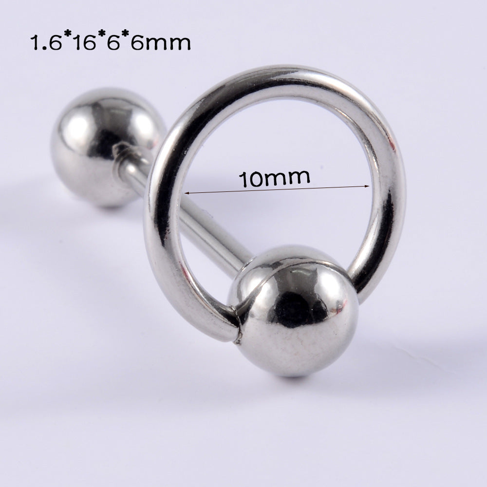 Simple Style Geometric Stainless Steel Plating Tongue Nail