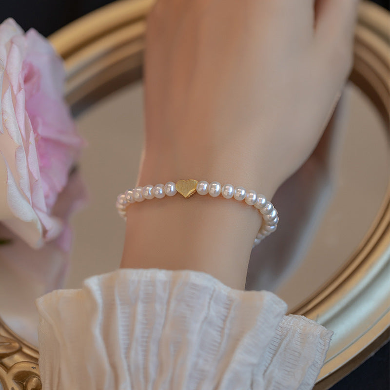 Simple Style Round Freshwater Pearl Bracelets