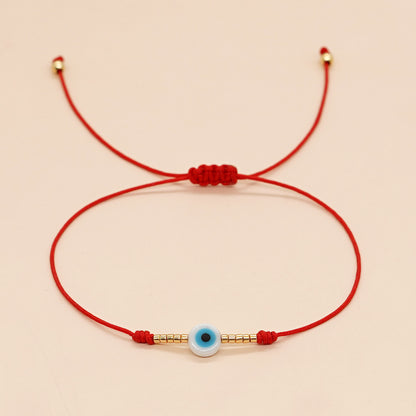 Bohemian Heart Shape Glass Seed Bead Rope Braid Unisex Bracelets