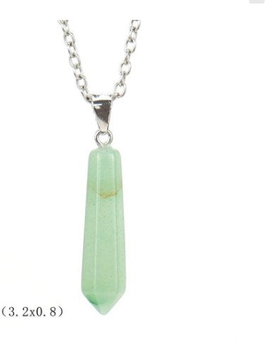 Simple Style Leaf Agate Pendant Necklace In Bulk