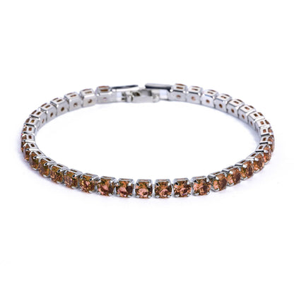 Fashion Solid Color Copper Rhinestones Bracelets