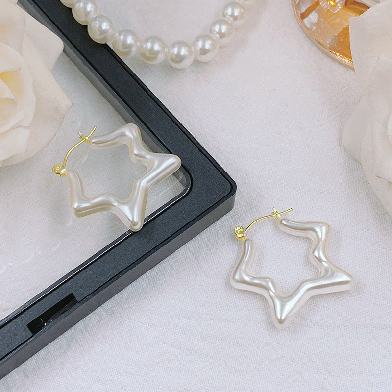 1 Pair Sweet Simple Style Star Plating Alloy 14k Gold Plated Ear Studs