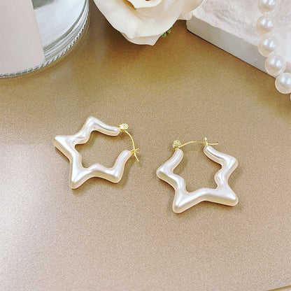 1 Pair Sweet Simple Style Star Plating Alloy 14k Gold Plated Ear Studs