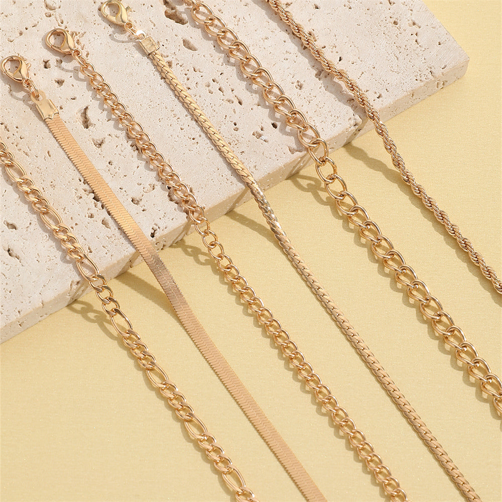 Simple Style Solid Color Iron Copper Hollow Out Women's Bracelets