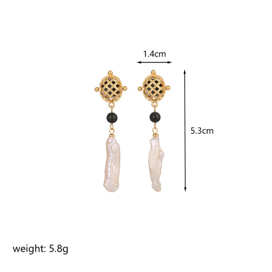 1 Pair Vintage Style Lucky Knot Plating Copper 18k Gold Plated Drop Earrings
