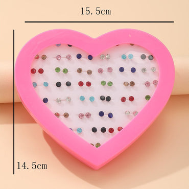1 Set Simple Style Flower Plating Inlay Resin Artificial Gemstones Resin Gold Plated Silver Plated Ear Studs
