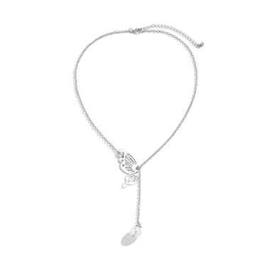 Classic Style Butterfly Imitation Pearl Alloy Women's Necklace