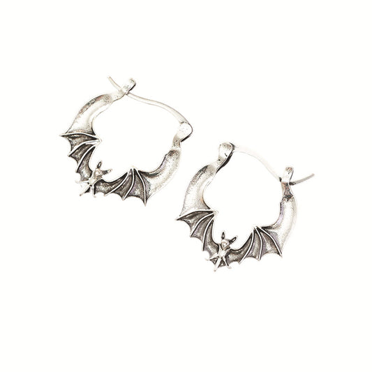 1 Pair Exaggerated Streetwear Bat Plating Alloy Earrings