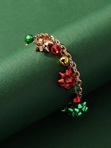 Classic Style Streetwear Flower Snowflake Alloy Christmas Women's Bracelets