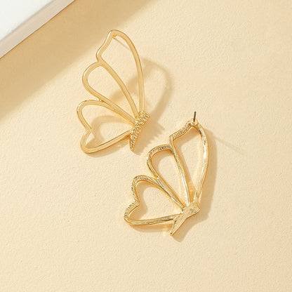 1 Pair Elegant Lady Butterfly Plating Alloy Earrings