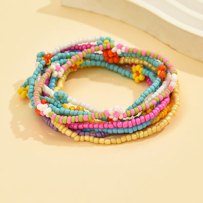 Simple Style Colorful Glass Wholesale Bracelets