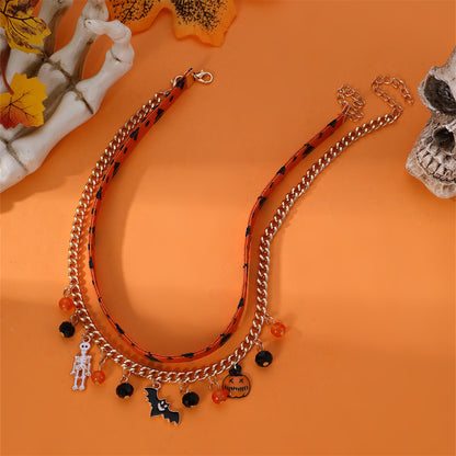 Exaggerated Funny Halloween Pattern Alloy Halloween Women's Layered Necklaces