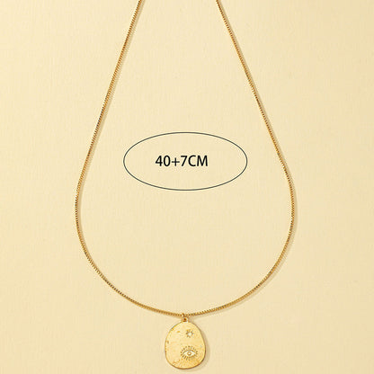 Ig Style Cute Devil's Eye Alloy Plating 14k Gold Plated Women's Pendant Necklace