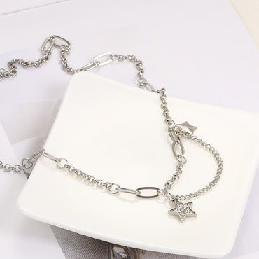 Simple Style Star Alloy Plating Women's Pendant Necklace