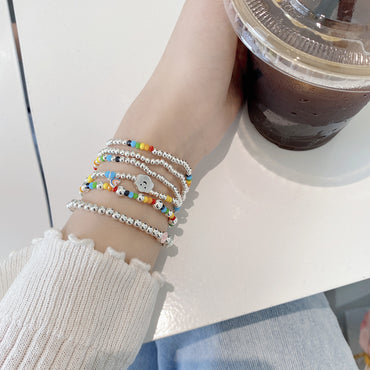Ig Style Korean Style Heart Shape Sterling Silver Bracelets