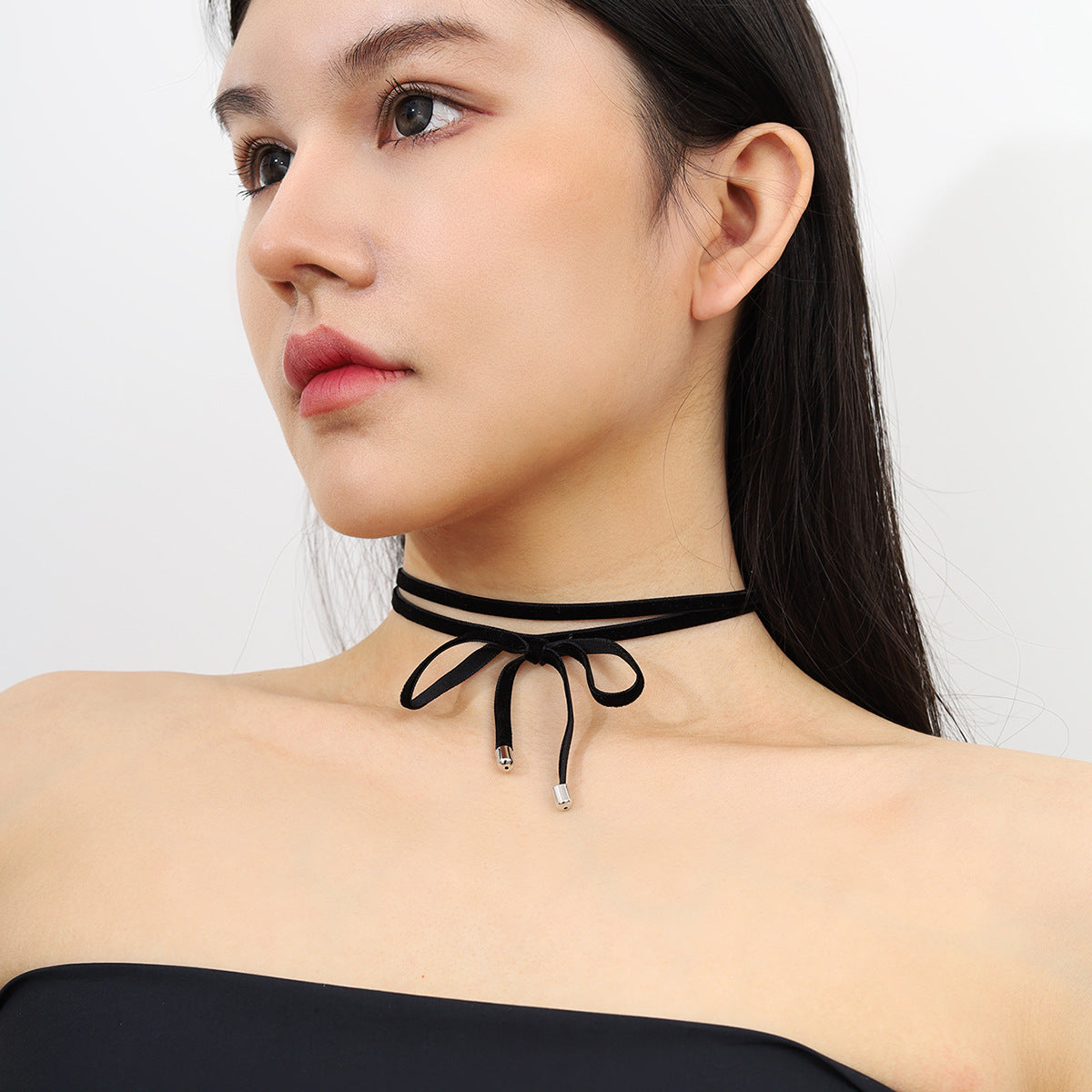 Modern Style Streetwear Bow Knot Pu Leather Women's Choker