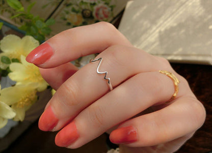 Simple Style Solid Color Copper Plating White Gold Plated Rings
