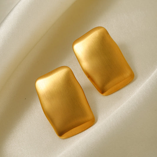 1 Pair Ig Style Geometric Stainless Steel Titanium Steel 18k Gold Plated Drop Earrings