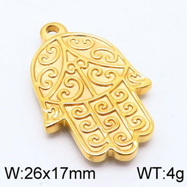 Simple Style Commute Solid Color Stainless Steel Plating Gold Plated Charms Jewelry Accessories