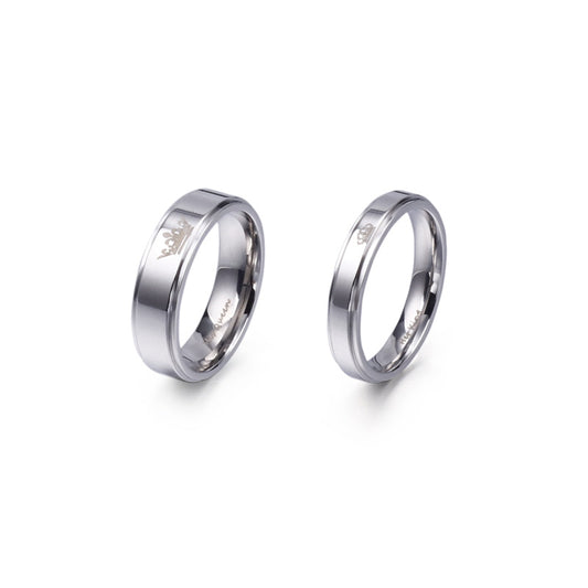 Ig Style Simple Style Crown Titanium Steel Rings