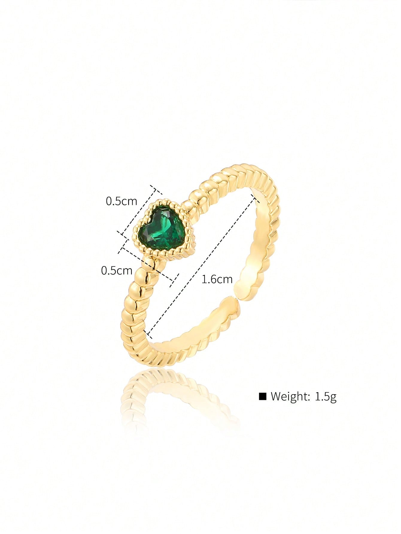 Ig Style Simple Style Round Heart Shape Flower Copper Enamel Plating Inlay Zircon 18k Gold Plated Open Rings
