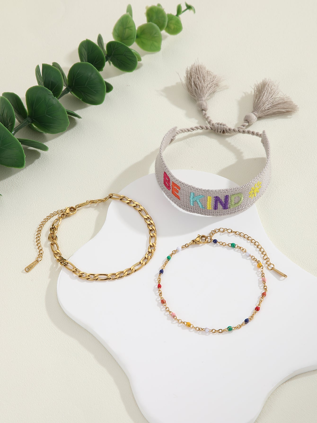 Simple Style Classic Style Letter Alloy Braid Women's Drawstring Bracelets