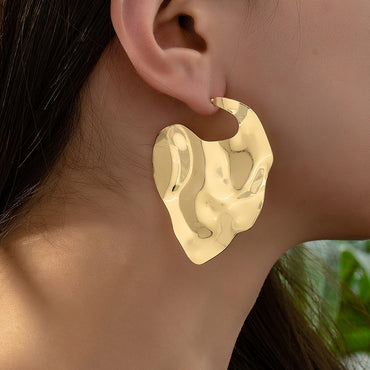 1 Pair Modern Style Simple Style Classic Style Geometric Solid Color Iron Earrings