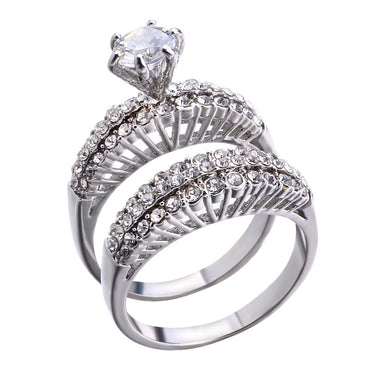 Luxurious Romantic Shiny Flower Alloy Plating Inlay Zircon Women's Rings