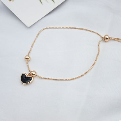 Simple Style Heart Shape Alloy Plating Bracelets
