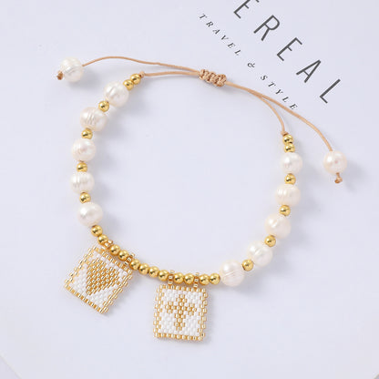 Original Design Heart Shape Freshwater Pearl Bracelets