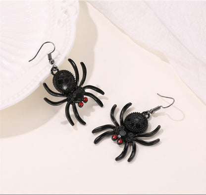 Fashion Spider Alloy Inlay Rhinestones Women's Drop Earrings 1 Pair