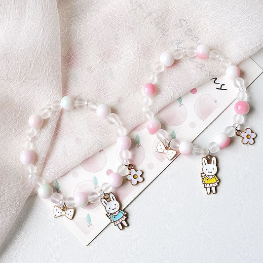 Cute Rabbit Alloy Beaded Plating Women's Bracelets 1 Piece