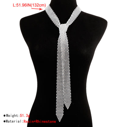 1 Piece Fashion Bowtie Resin Rhinestone Plating Women's Sweater Chain