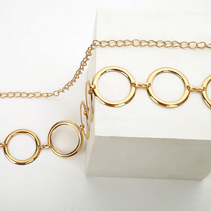 Basic Circle Metal Waist Chain