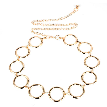 Basic Circle Metal Waist Chain