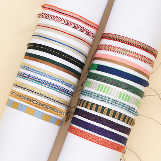 Ethnic Style Color Block Rope Braid Women's Bracelets