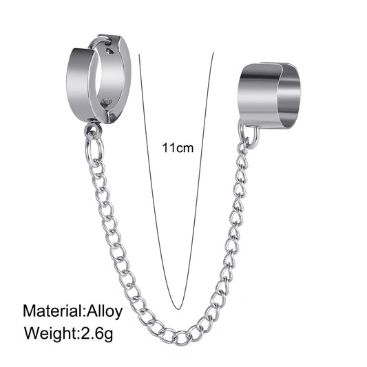 Fashion Simple Chain Alloy Ear Buckle Chain Ear Bone Clip